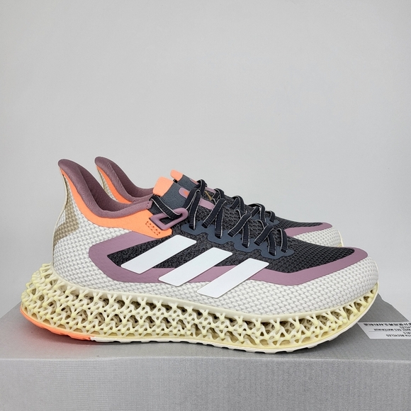 New Adidas 4DFWD 2 'Grey Beam Orange' Women's Running Shoes Size 7 - Picture 4 of 9